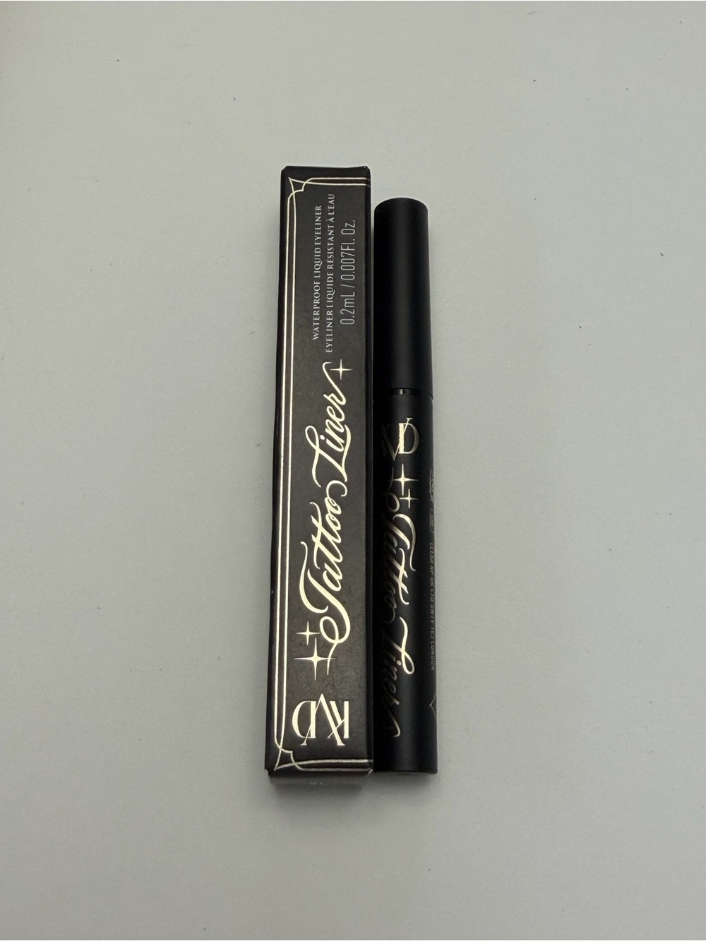 KVD Tattoo Liner Waterproof Liquid Eyeliner Trooper Black 10 β 0.2 mL NIB